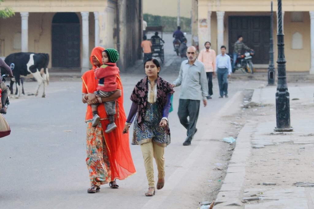 Naisten vaatetusta Intian Jaipurissa