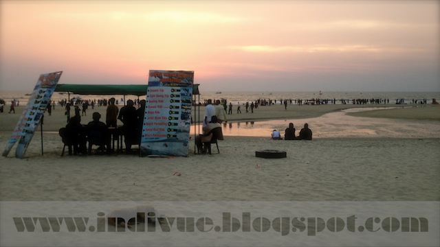Colva Beach after sunset