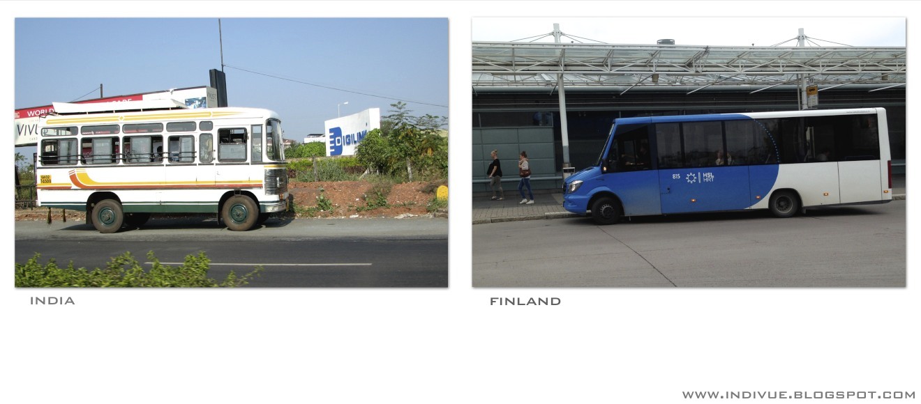 Minibussit Suomessa ja Intiassa