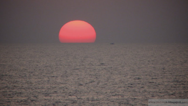 Auringonlasku Goassa