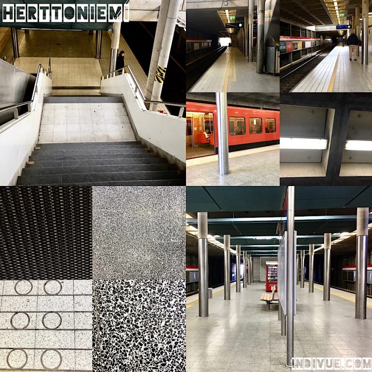 Herttoniemen metroasema -kollaasi