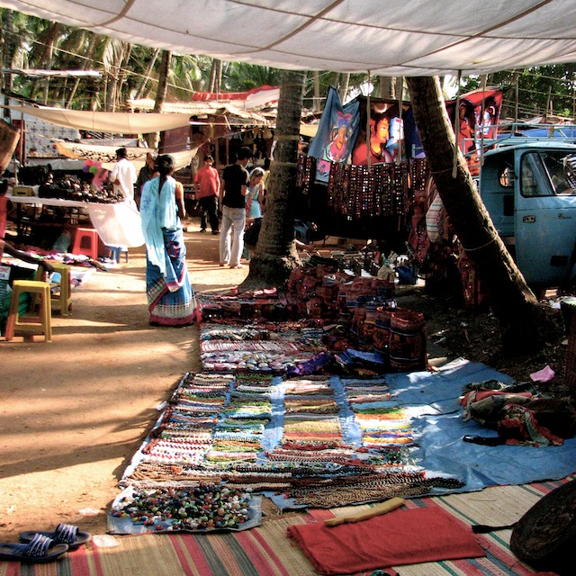 Anjuna Flea Market, Goa, Intia, 2006