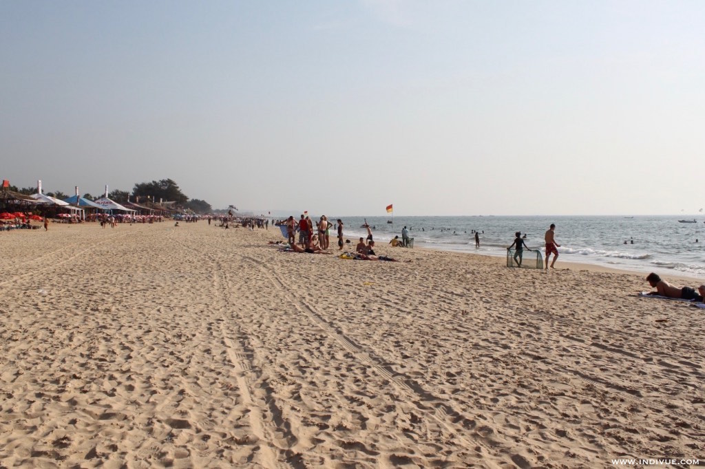 Baga Beach, uimaranta Pohjois-Goassa, Intiassa