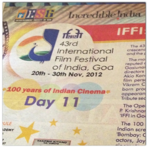 43rd IFFI, International Film Festival of India