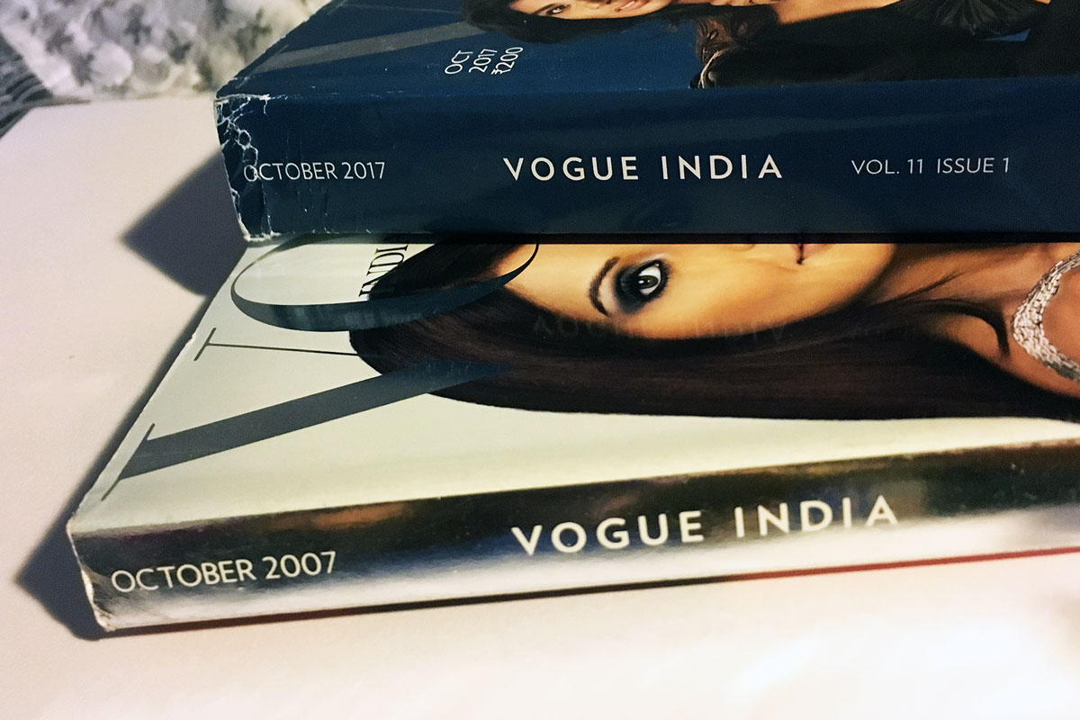 Intialainen muotilehti Vogue täytti 10 vuotta