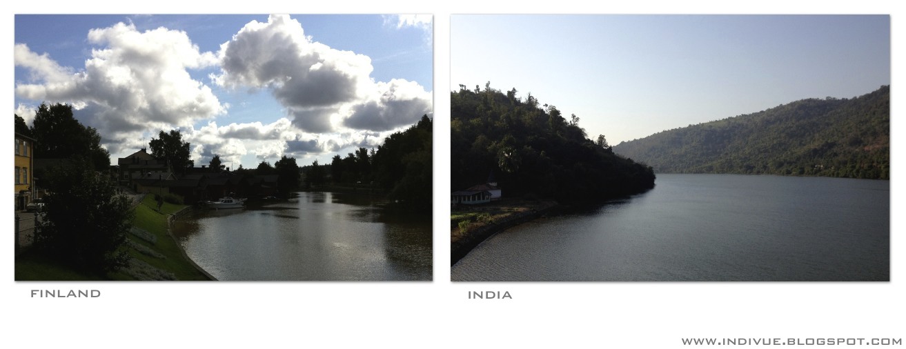Joki Suomessa ja joki Intiassa
