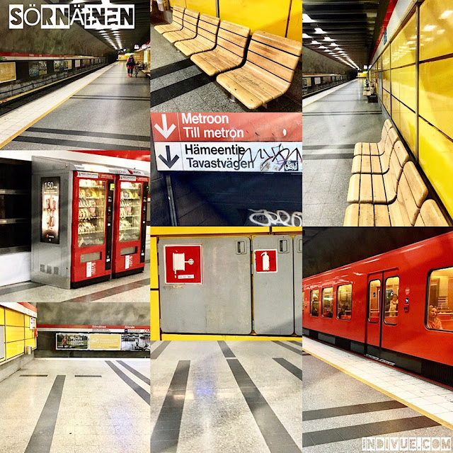 Sörnäisten metroasema -kollaasi
