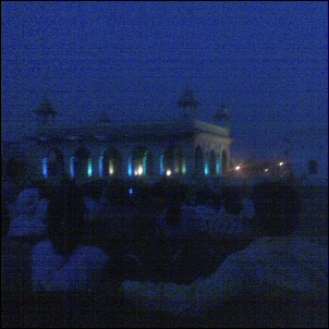 Red Fort valo- ja äänishow New Delhissä