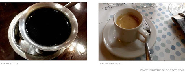 Intialainen ja ranskalainen kahvi 