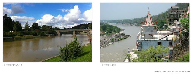 Suomalainen joki ja intialainen joki