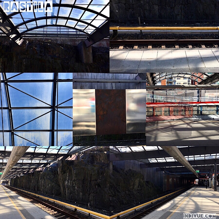 Rastilan metroasema -valokuvakollaasi