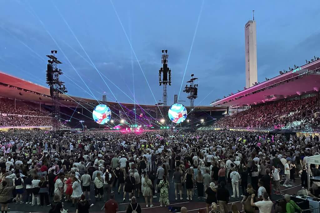 Coldplay Helsingin Olympiastadionilla lauantaina 27.7.2024