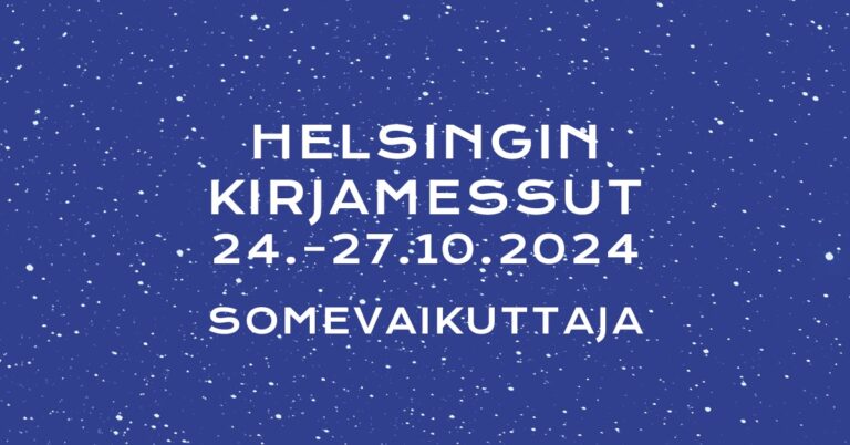 Helsingin kirjamessut 2024 somevaikuttaja