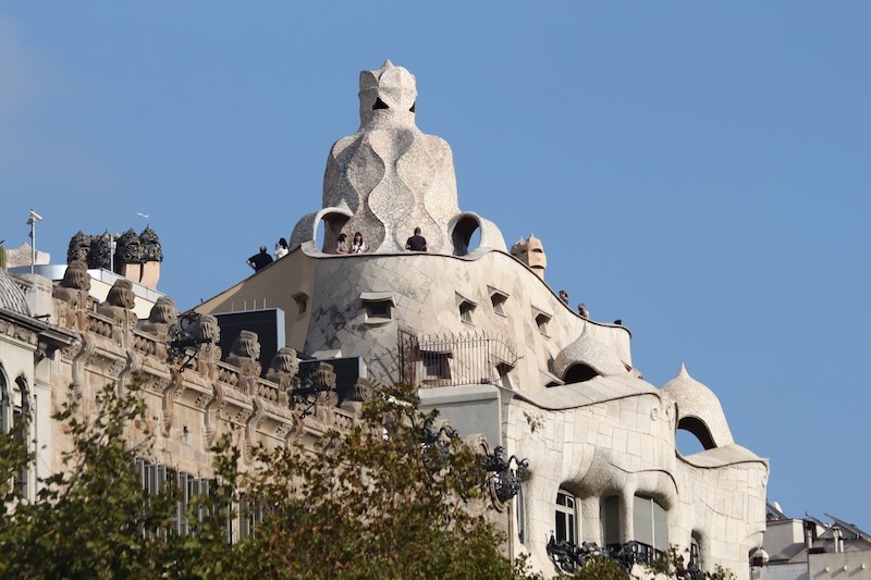 Gaudin arkkitehtuuria Barcelonassa