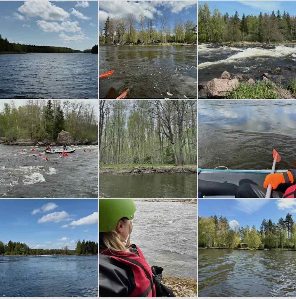 Koskenlaskua Kymijoella