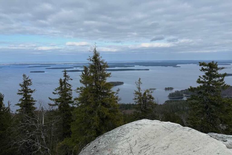 Näkymä Ukko-Kolilta Pieliselle Pohjois-Karjalassa