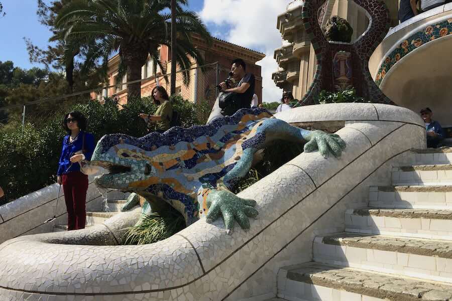 Parc Güell ja mosaiikkitaide