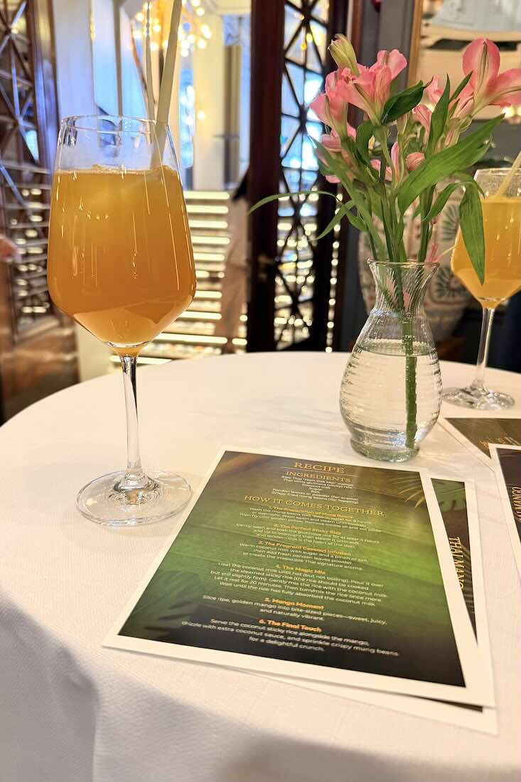 Mango lemongrass spritz ja NH Collection Hotel Grand Hansa