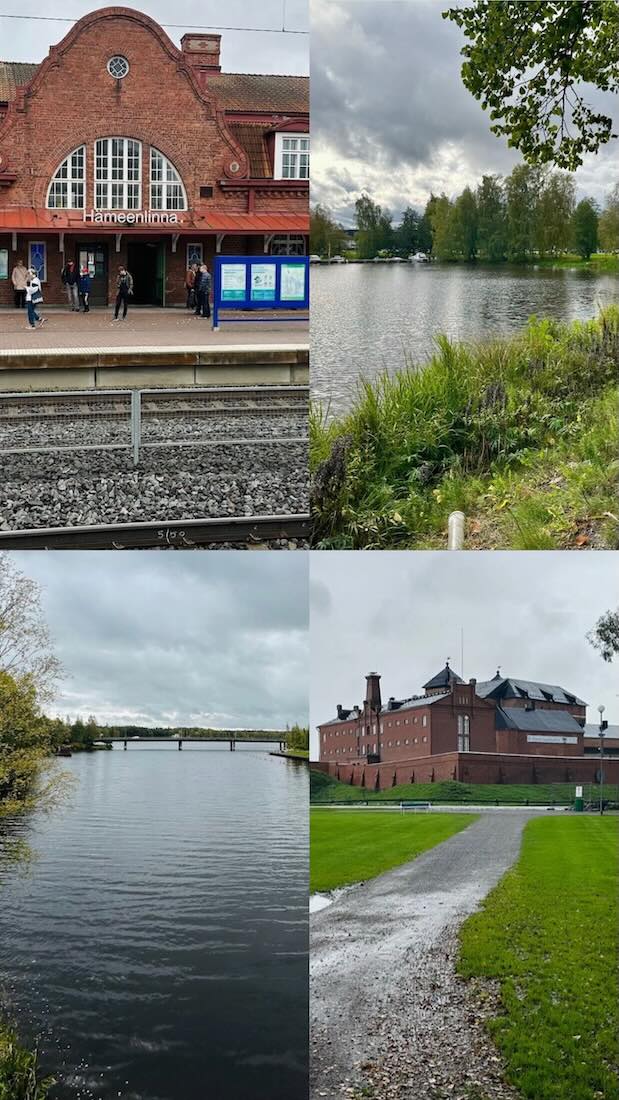 Valokuvakollaasi Hämeenlinna syksy