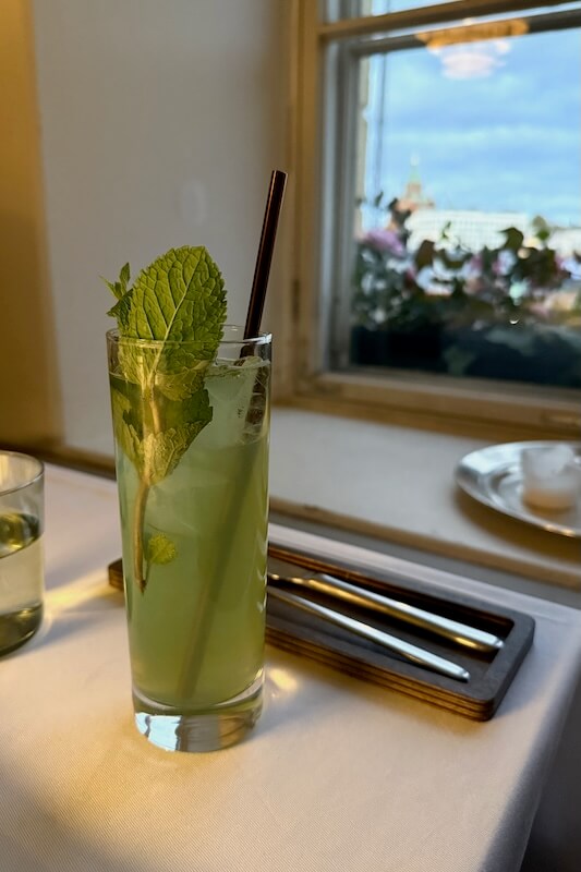 Victor's Garden ja minttulime mocktail