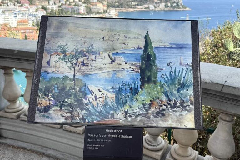 Maalaus Nizzan satamasta