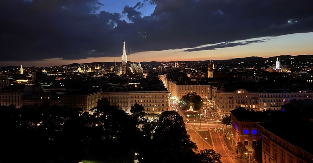 Näkymä Hilton-hotellista Wienissä